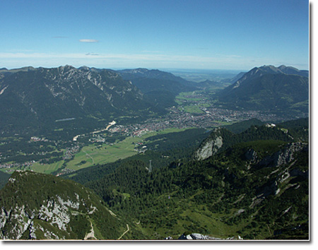 Blick auf Garmisch-Partenkirchen